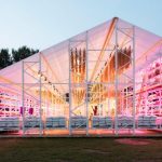 Overtreders W creates zero-waste barn and restaurant for Dutch festival
