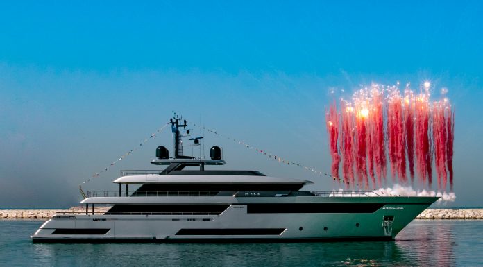 First Superyacht Riva 50 Mt M/Y “Race” launched: The Legend enters a new dimension